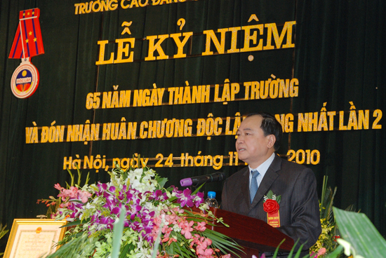 Lễ kỷ niệm 65 năm ngày thành lập trường và đón nhận Huân chương độc lập hạng Nhất lần thứ 2