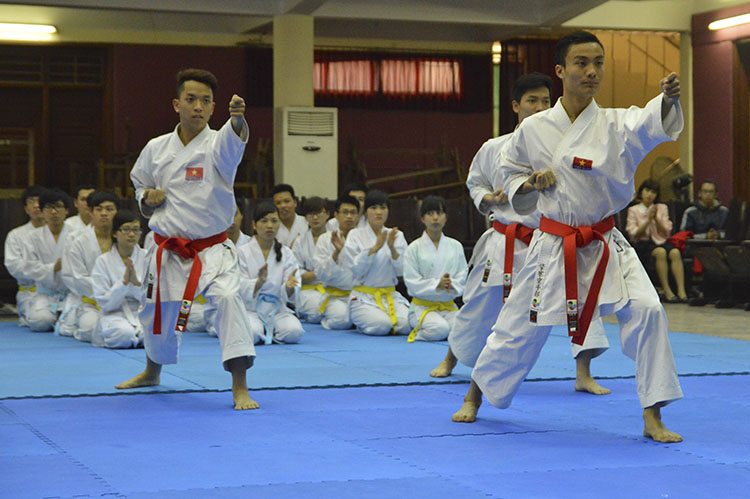 Chương trình Giao lưu, biểu diễn Võ thuật Karatedo giữa Sinh viên Đại học Công nghệ GTVT và các Võ sư Nhật Bản năm 2015