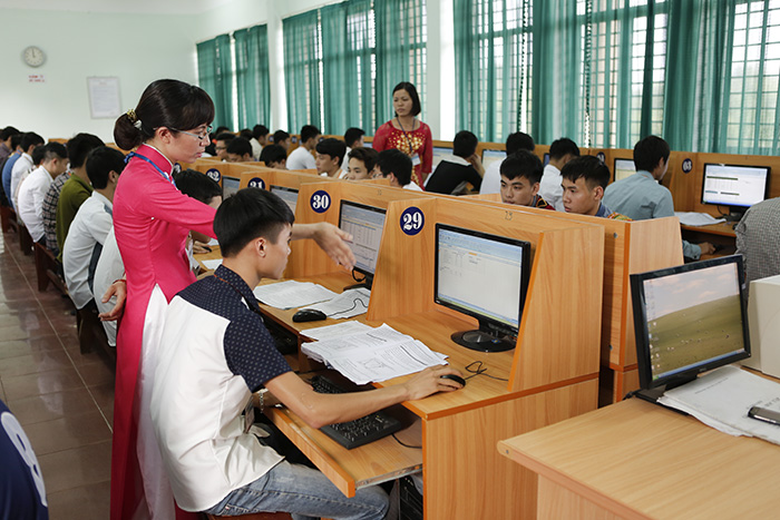 Sinh viên trong giờ học tại cơ sở đào tạo Thái Nguyên