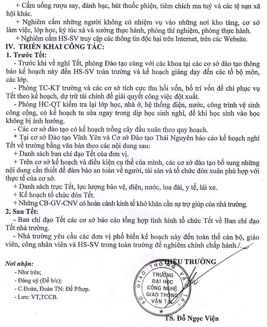 Kế hoạch nghỉ tết Giáp ngọ 2014