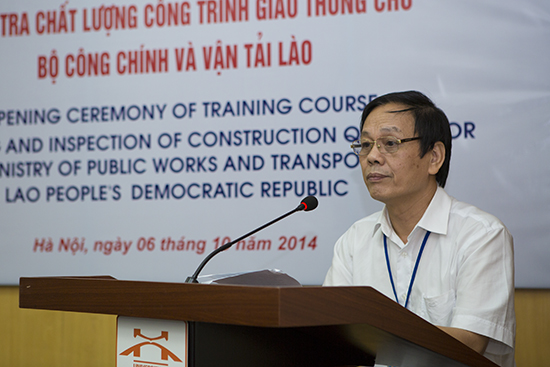 Khai giảng Lớp thí nghiệm viên kiểm tra chất lượng công trình giao thông cho Bộ Công chính và Vận tải Lào