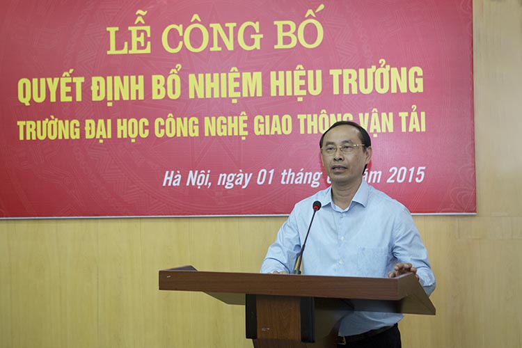 Lễ công bố Quyết định bổ nhiệm Hiệu trưởng nhiệm kỳ 2015-2020