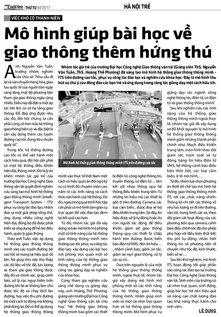 nguyễn văn tuấn, đại học công nghệ gtvt