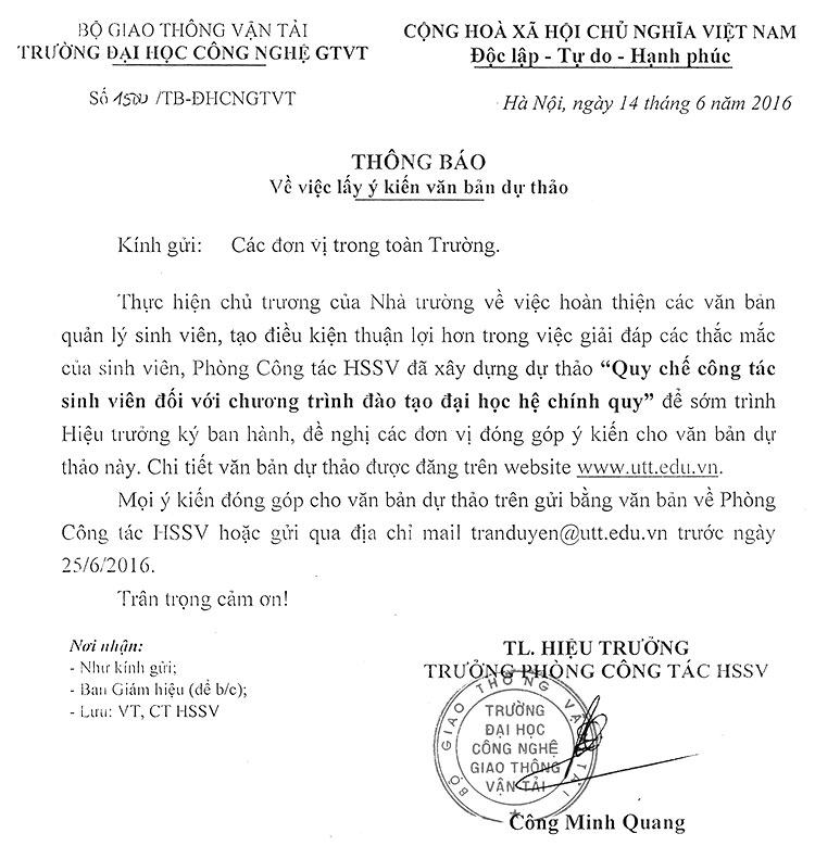 công tác sinh viên