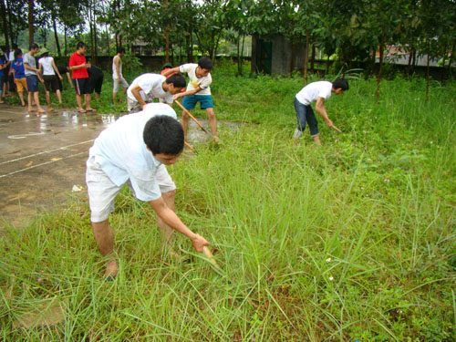 SVTN Cao đẳng GTVT hoạt động tình nguyện tại Tuyên Quang hè 2010