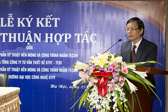 Ký kết hợp tác giữa FECON UTT và TEDI 2014