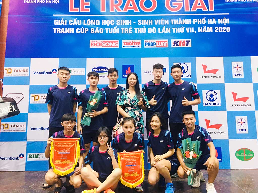 Đoàn vận động viên UTT tham gia giải Cầu lông HS-SV TP Hà Nội 2020
