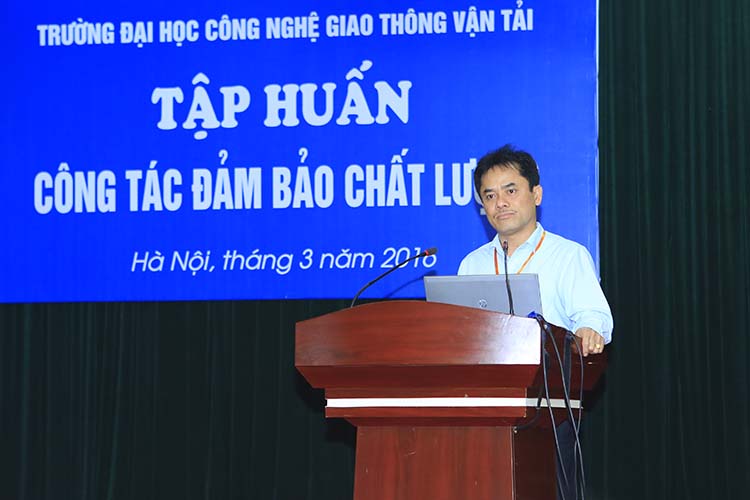 PHT.Vũ Ngọc Khiêm phát biểu tại Lớp tập huấn