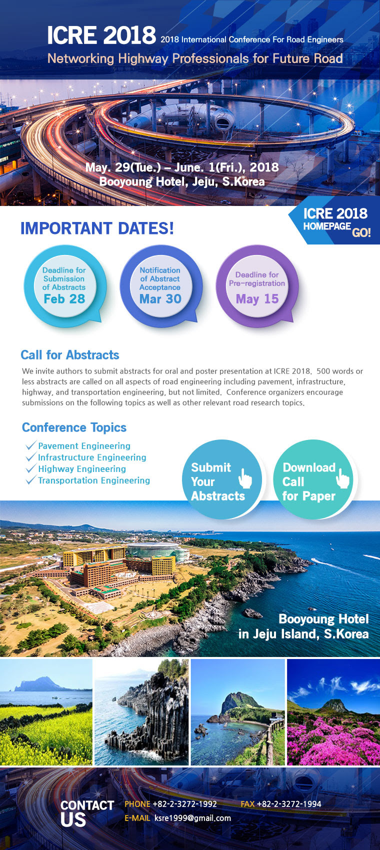 2018 International Conference For Road Engineers