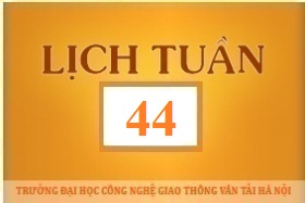 Lịch công tác tuần 44 năm 2017 (từ 30/10/2017 đến 05/11/2017)