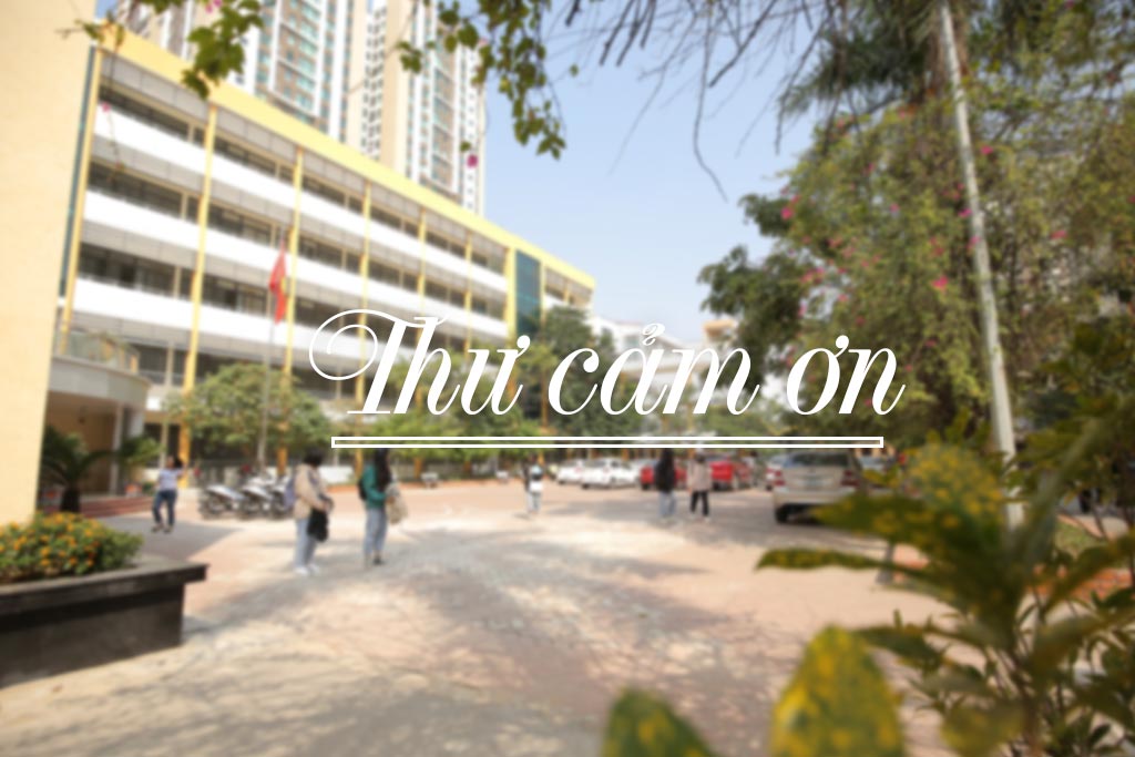 Thư cảm ơn của Hiệu trưởng nhân dịp Kỷ niệm 75 năm thành lập Trường Đại học Công nghệ GTVT