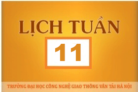Lịch công tác tuần 11 năm 2017 (từ 13/3/2017 đến 19/3/2017)