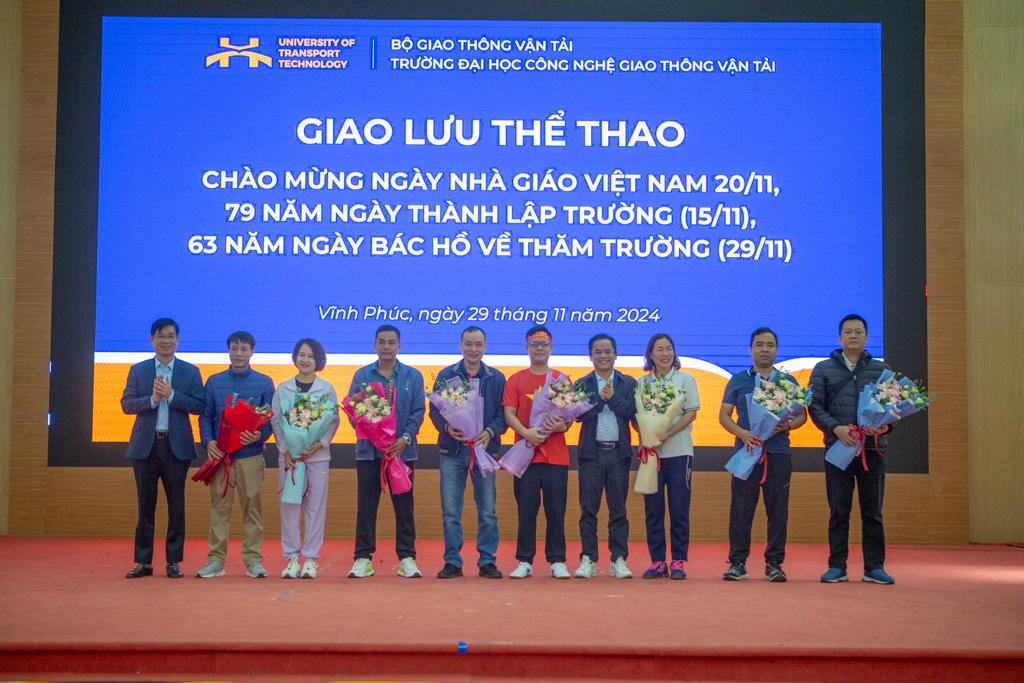 Chương trình Giao lưu thể thao kỷ niệm ngày Nhà giáo Việt Nam, 79 năm ngày thành lập Trường và 63 năm ngày Bác Hồ về thăm Trường