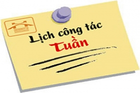 Lịch công tác tuần 11 năm 2016 (từ 14/03/2016 đến 20/03/2016)