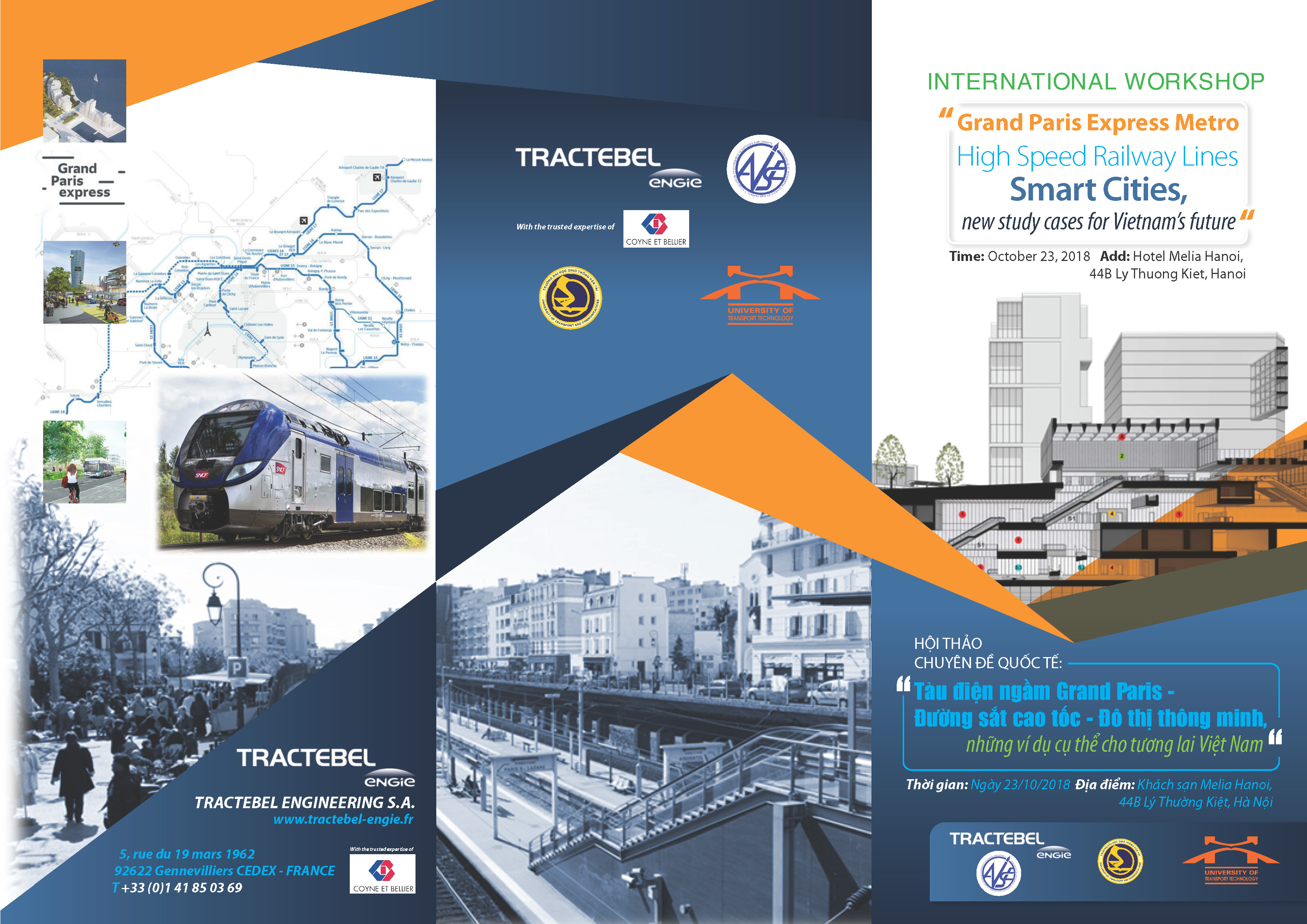 Thư cảm ơn từ BTC Hội thảo quốc tế Tàu điện ngầm Grand Paris - Đường sắt cao tốc - Đô thị thông minh