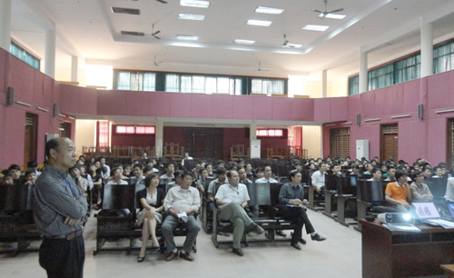 Experts and project counterparts conduct model lecturers of improved subjects