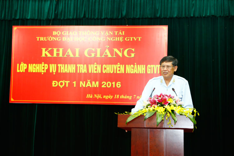 Khai giảng Lớp Nghiệp vụ thanh tra viên chuyên ngành GTVT (Đợt 1 năm 2016)
