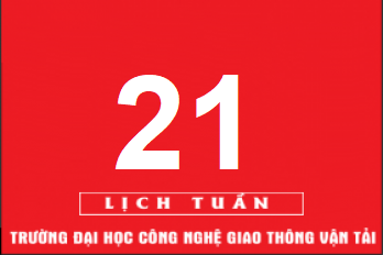 Lịch công tác tuần 21 năm 2019 (từ 20/5/2019 đến 26/5/2019)