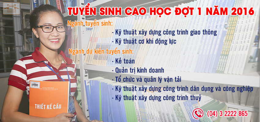 Thông báo tuyển sinh cao học đợt 1 năm 2016