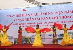 Sinh viên trường Đại học Công nghệ GTVT tham gia ngày hội Hiến máu nhân đạo vì nạn nhân tai nạn giao thông