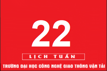 Lịch công tác tuần 22 năm 2019 (từ 27/5/2019 đến 02/6/2019)