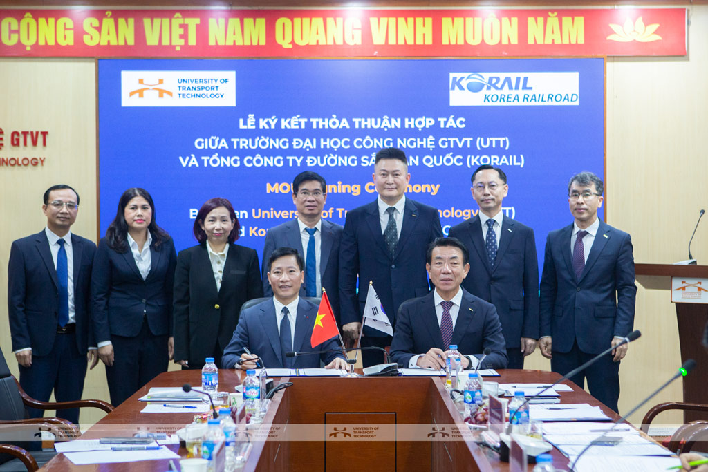 UTT hợp tác với KORAIL để đẩy mạnh đào tạo, nghiên cứu và chuyển giao công nghệ đường sắt hiện đại
