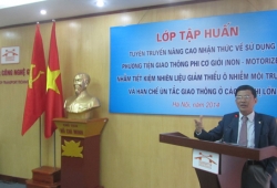 Lớp tập huấn tuyên truyền nâng cao nhận thức về sử dụng phương tiện giao thông phi cơ giới (Non- Motorized) và đi xe đạp tuyên truyền trên các tuyến phố ở Hà Nội