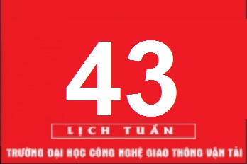 Lịch công tác tuần 43 năm 2020 (từ 19/10/2020 đến 25/10/2020)