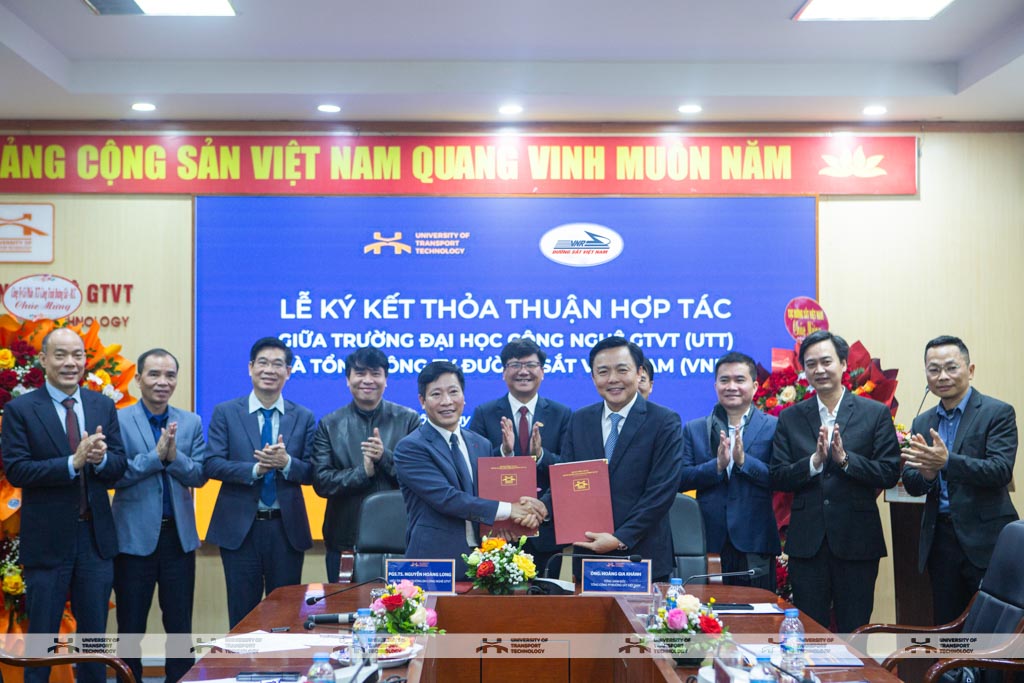 UTT hợp tác với VNR phát triển nguồn nhân lực đường sắt tốc độ cao