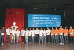 Lễ trao giải thưởng biểu dương học sinh, sinh viên tham gia các cuộc thi năm học 2013 - 2014 và phát động Cuộc thi Ý tưởng sáng tạo năm học 2014 - 2015