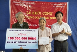 Trường Đại học Công nghệ GTVT xây nhà tình nghĩa tặng gia đình Thương binh tại tỉnh Hưng Yên