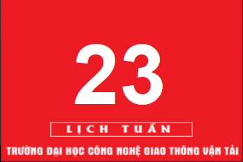 Lịch công tác tuần 23 năm 2019 (từ 03/6/2019 đến 09/6/2019)