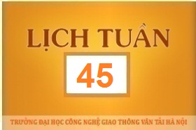 Lịch công tác tuần 45 năm 2017 (từ 06/11/2017 đến 12/11/2017)