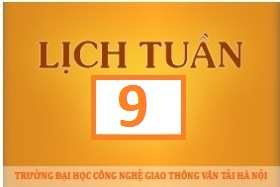 Lịch công tác tuần 09 năm 2017 (từ 27/02/2017 đến 05/03/2017)