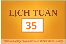 Lịch công tác tuần 35 năm 2017 (từ 28/8/2017 đến 03/9/2017)