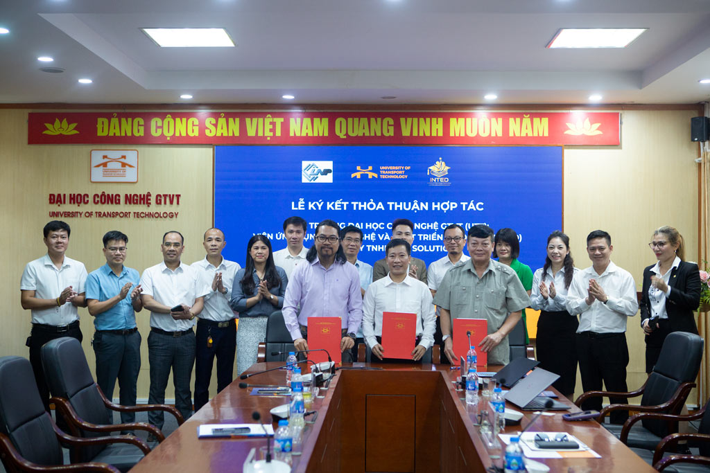 UTT Signs a Tripartite Cooperation Agreement with the Institute for Technology Application and Education Development (INTED) & LNP Solution Co., Ltd.