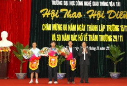 Hội thao hội diễn chào mừng 66 năm ngày thành lập Trường và 50 năm ngày Bác Hồ về thăm Trường