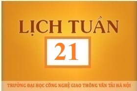Lịch công tác tuần 21 năm 2017 (từ 22/5/2017 đến 28/5/2017)
