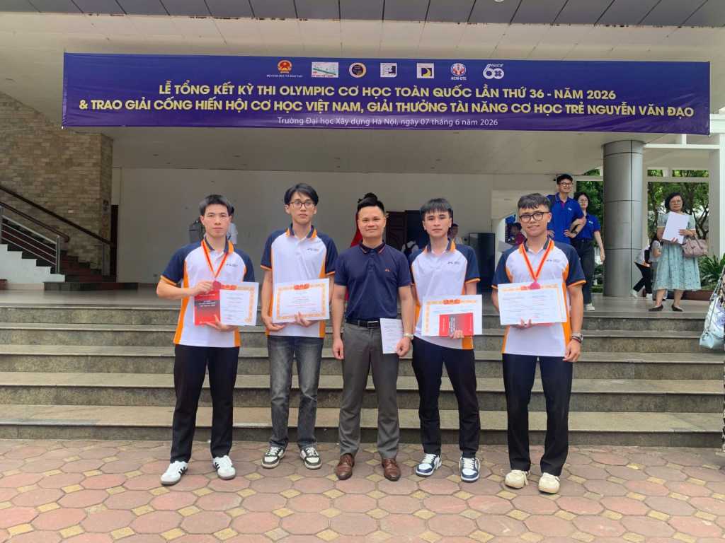 UTT Students Win Multiple Awards at the 36th National Mechanics Olympiad