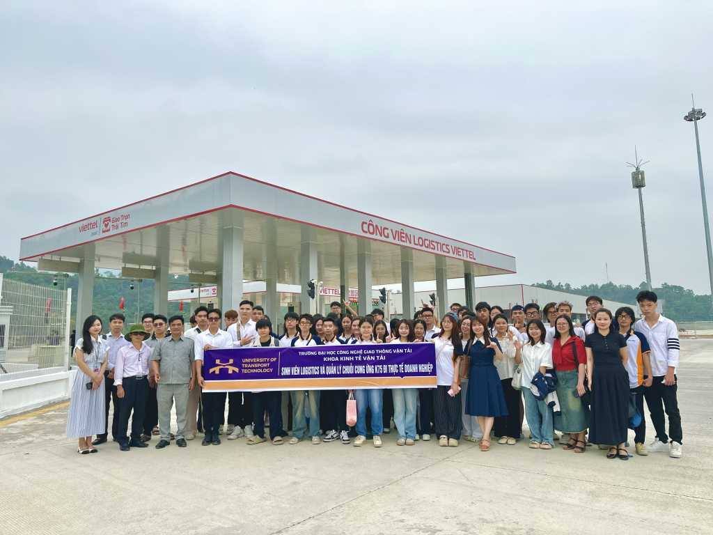 Hành trình thực tế đầy hứng khởi của sinh viên Logistics UTT tại Công viên Logistics Viettel, Lạng Sơn.