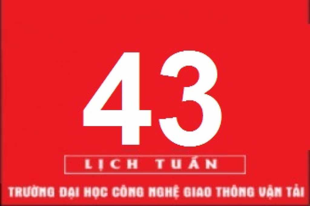 Lịch công tác tuần 43 năm 2022 (từ 24/10/2022 đến 30/10/2022)