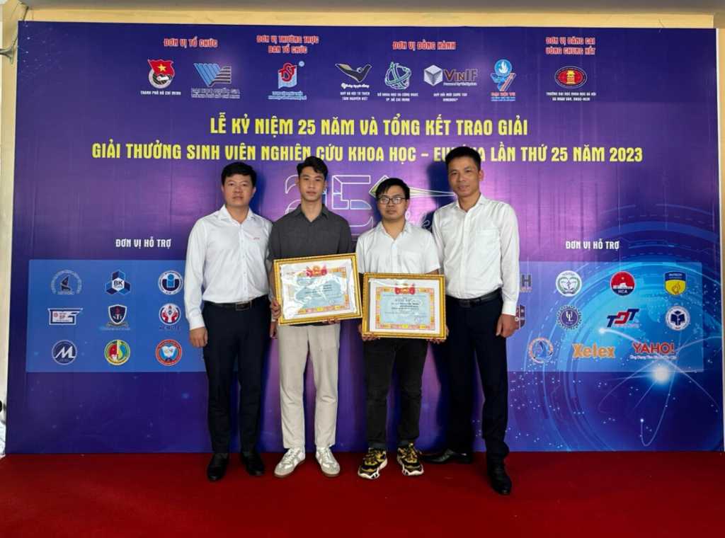 Sinh viên UTT lọt Vòng chung kết Giải thưởng sinh viên nghiên cứu khoa học Euréka lần thứ 25 năm 2023