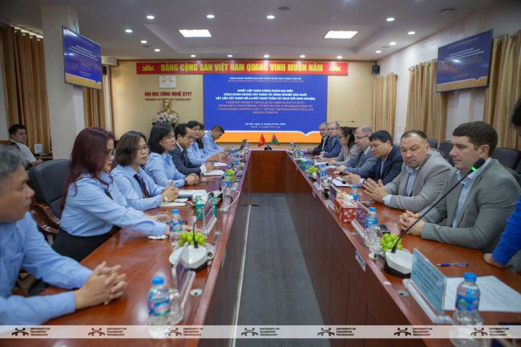 UTT Welcomes and Works with the Delegation of the Construction and Building Materials Industry Trade Union of Belarus