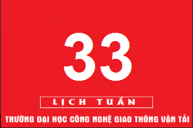 Lịch công tác tuần 33 năm 2018 (từ 13/8/2018 đến 19/8/2018)