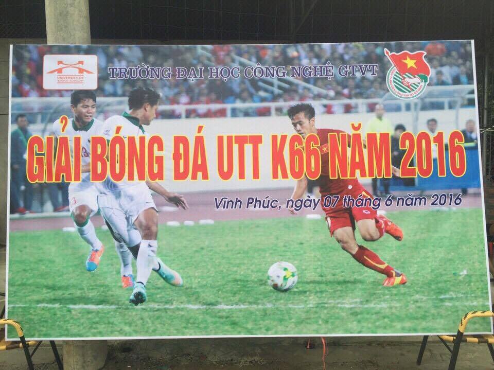 khai mạc giải bóng đá sinh viên UTT k66 Hà Nội tại cơ sở Vĩnh phúc