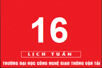Lịch công tác tuần 16 năm 2019 (từ 15/4/2019 đến 21/4/2019)
