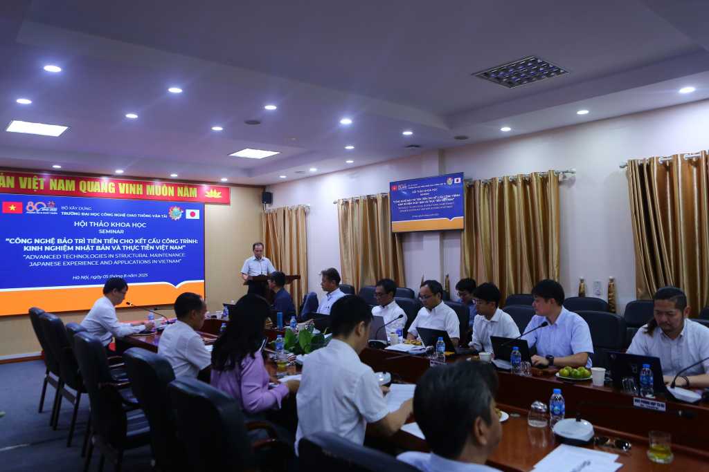 Khoa Công trình tổ chức Hội thảo Công nghệ bảo trì tiên tiến cho kết cấu công trình: Kinh nghiệm Nhật Bản và thực tiễn Việt Nam