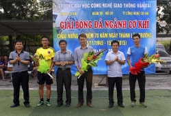 Giải bóng đá nam sinh viên cơ khí chào mừng kỷ niệm 70 năm ngày thành lập trường (15/11/1945 - 15/11/2015)