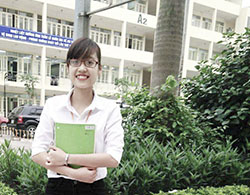 Vũ Ly Ly sinh viên giỏi ngành Kinh tế xây dựng
