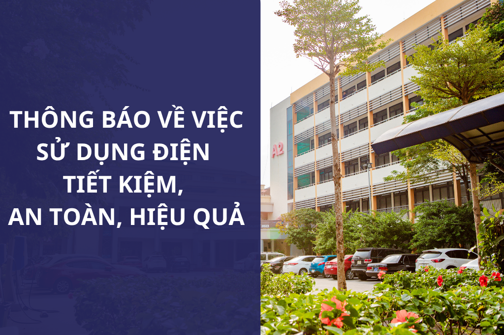 Thông báo về việc sử dụng điện tiết kiệm, an toàn, hiệu quả